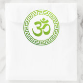 Om, Om Hindu, Om Symbol, Om Logo, Aum Ronde Sticker (Tas)
