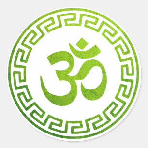Om, Om Hindu, Om Symbol, Om Logo, Aum Ronde Sticker