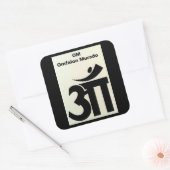 OM Omfalon Murado Vierkante Sticker