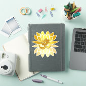 OM Omkara en Gold Colored Lotus Flower Sticker (iPad Cover)