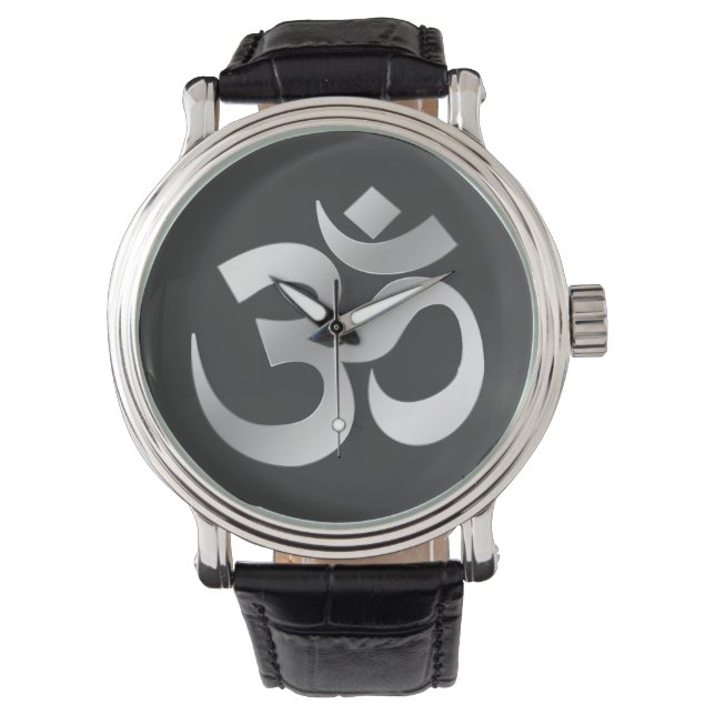 Om Omkara Symbol Horloge (Voorkant)