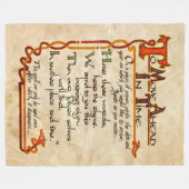 Om op tijd vooruit te gaan fleece deken (Voorkant (Horizontaal))