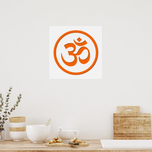 Om or Aum Poster (Keuken)