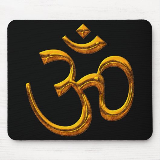 OM, oud goudeffect / Mousepad Muismat (Voorkant)