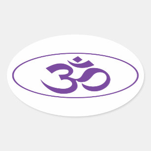 OM OVALE STICKER