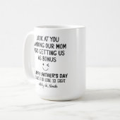 Om papa Bedankt te stappen voor zo geweldig zijn Koffiemok (Voorkant links)