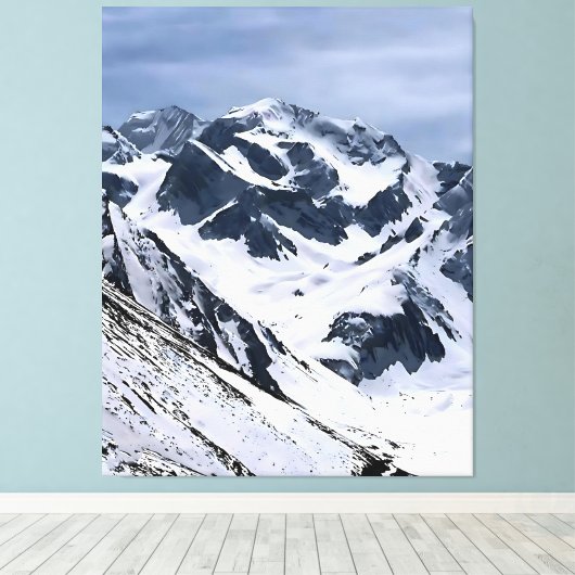 Om parvat ( canvas afdruk (Insitu (Houten vloer))