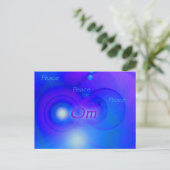 Om ~ Peace Briefkaart (Staand voorkant)