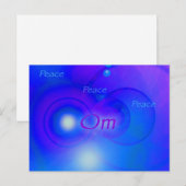 Om ~ Peace Briefkaart (Voorkant / Achterkant)