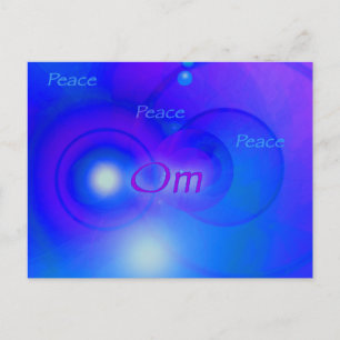 Om ~ Peace Briefkaart
