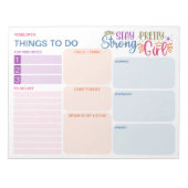 Om positieve kleurrijke dagelijkse planner te doen notitieblok (Voorkant)