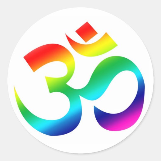 OM Regenboog - sticker (Voorkant)