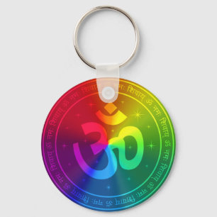Om regenboogontwerp sleutelhanger