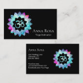 *~* Om Reiki Yoga Massage Lightwerker Visitekaartje (Voorkant / Achterkant)