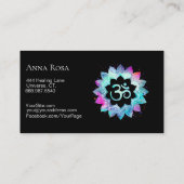 *~* Om Reiki Yoga Massage Lightwerker Visitekaartje (Achterkant)