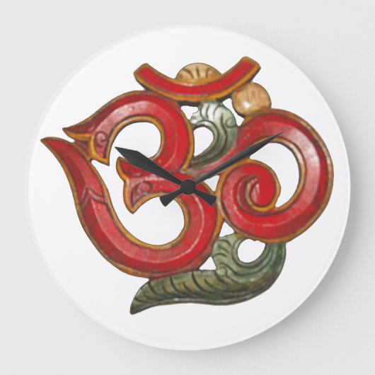 OM rode groene klok - tijd voor vrede en meditatie (Voorkant)