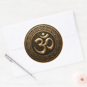 Om Ronde Sticker (Envelop)