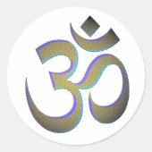 Om Ronde Sticker (Voorkant)