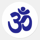 Om Ronde Sticker (Voorkant)