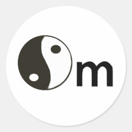 Om Ronde Sticker