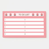 Om Rozen op roze en wit aan te bieden Post-it® Notes (Voorkant)
