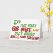 Om Rugby te spelen Kaart (Gele Bloem)