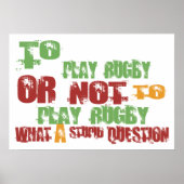 Om Rugby te spelen Poster (Voorkant)