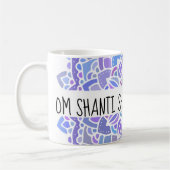 Om Shanti Boho Paars Mandala Koffiemok (Links)