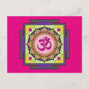Om Shanti Om Mandala Briefkaart