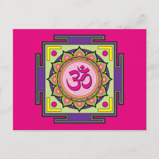 Om Shanti Om Mandala Briefkaart
