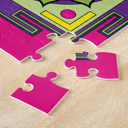 Om Shanti Om Mandala Legpuzzel (Zijkant)