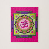 Om Shanti Om Mandala Legpuzzel (Verticaal)