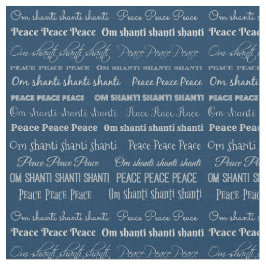 Om Shanti, Peace Cotton Stof