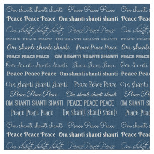 Om Shanti, Peace Cotton Stof