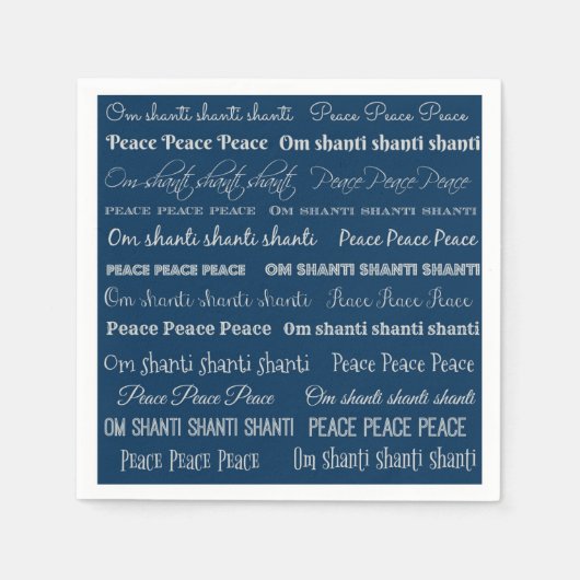 Om Shanti, Peace Servet (Voorkant)