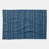 Om Shanti, Peace Theedoek (Horizontaal)