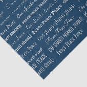 Om Shanti, Peace Tissuepapier (Detail)