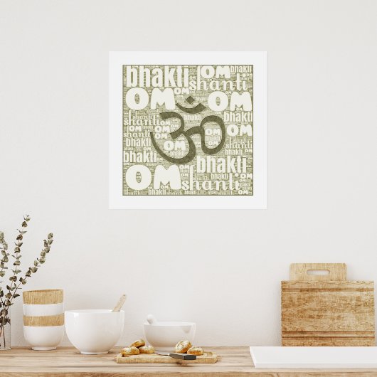 Om Shanti Poster (Keuken)