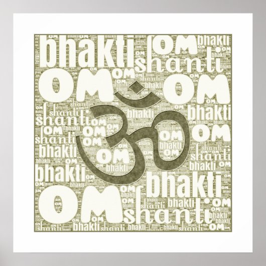Om Shanti Poster (Voorkant)