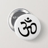 OM SHANTI RONDE BUTTON 5,7 CM (Voorkant /achterkant)