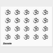 OM SHANTI RONDE STICKER (Vel)