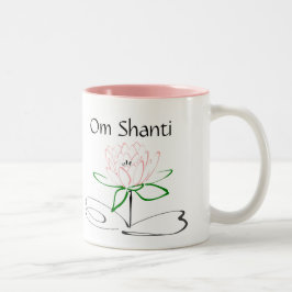 Om Shanti Roze Groene Mok