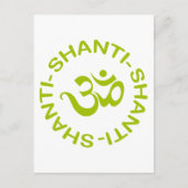 Om Shanti Shanti Shanti Gift Briefkaart (Voorkant)