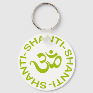 Om Shanti Shanti Shanti Gift Sleutelhanger