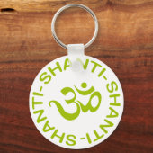 Om Shanti Shanti Shanti Gift Sleutelhanger (Voorkant)