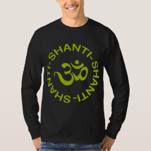 Om Shanti Shanti Shanti Mannen Dark T-Shirt