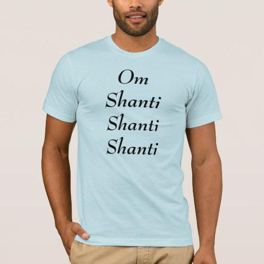 Om Shanti Shanti Shanti Mannen T-Shirt (Voorkant)