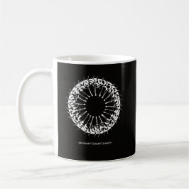 Om Shanti Shanti Shanti Minimalistische Meditatie Koffiemok