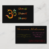 Om Shanti Shanti Shanti Visitekaartje (Voorkant / Achterkant)