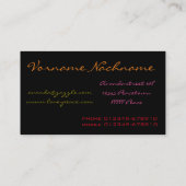 Om Shanti Shanti Shanti Visitekaartje (Achterkant)